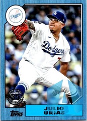 2022 Topps Series 2 Julio Urias Blue 1987 35th Anniversary #87TB-17
